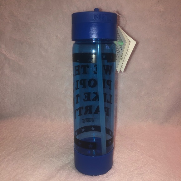 NWT VS PINK blue party campus water bottle - Picture 3 of 8